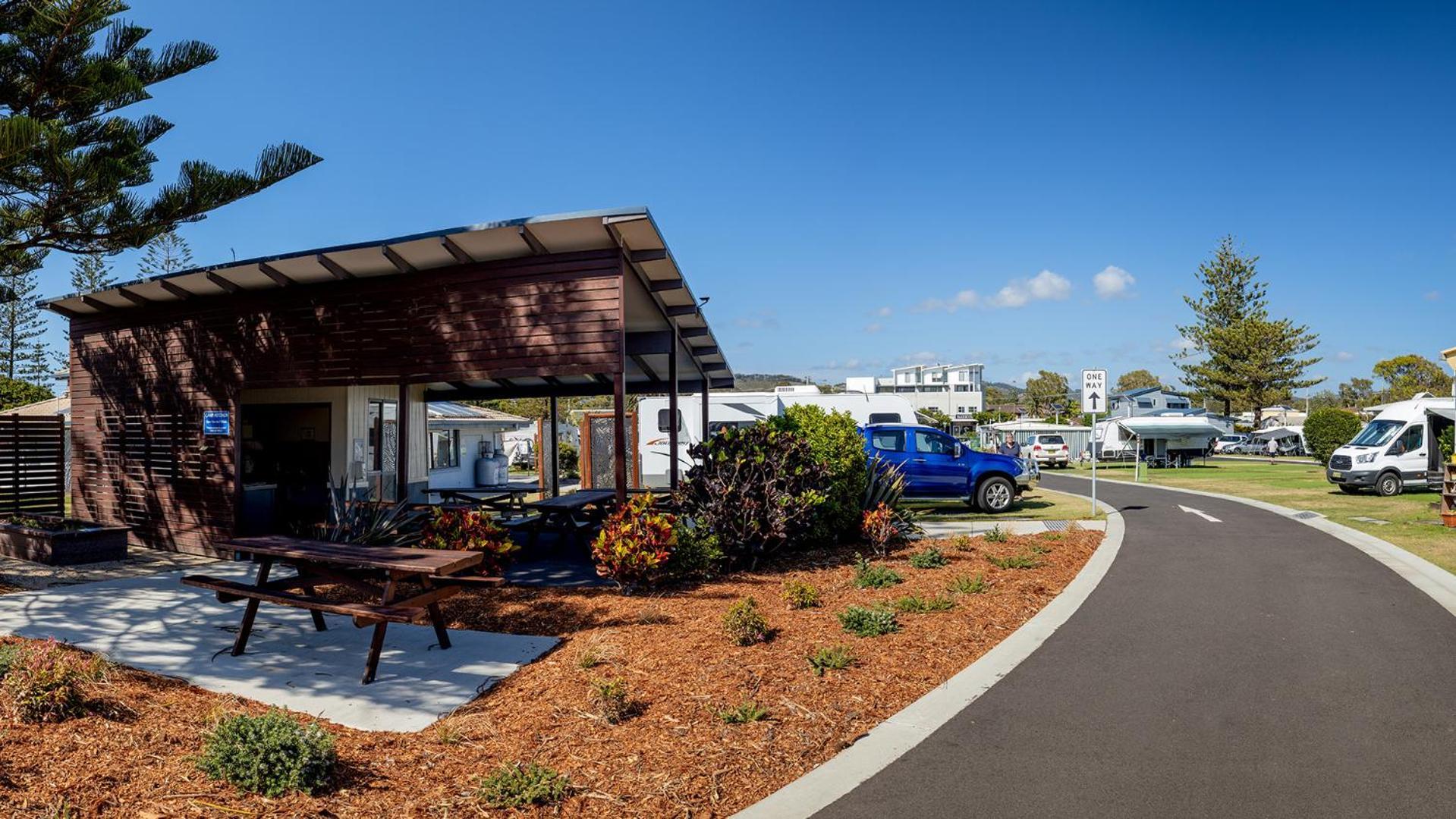 Woolgoolga Beach Holiday Park Exteriör bild